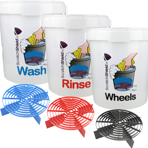 ScratchShield Bucket Wash/Rinse/Wheels + ScratchShields Waxworld