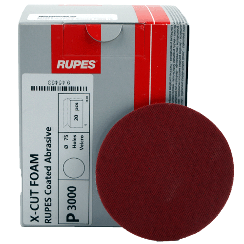 Rupes X-Cut Foam Abrasive P3000 75mm - 20 pack