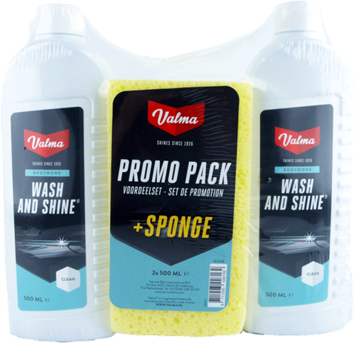 Valma 2x500ml Wash & Shine + Spons