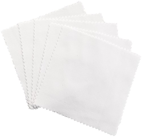 White Suede 11x11cm - 5 pack