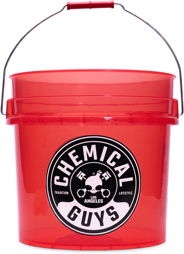 Chemical Guys Clear Bucket - Smoked Red