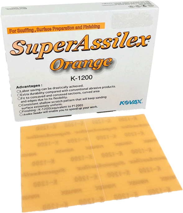 KOVAX Super Assilex sky 125mm 100枚 Kovax Super Assilex K1200 Super Tack - 25 stuks (doos) | Waxworld
