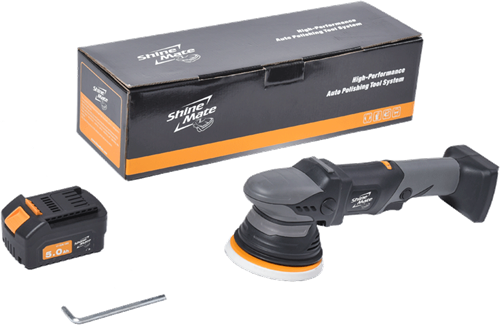 Shinemate EB351-5/15 Cordless DA Polisher 15mm + 1 accu