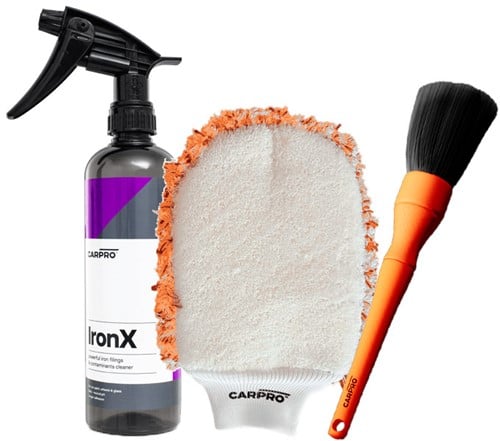 CarPro Velgen Reinigingsbundel Iron X + Wheelsmitt + XL Detail Brush