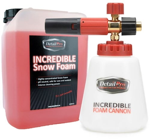 DetailPro Incredible Foam Cannon + Snow Foam 5L