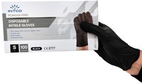 Hynex Nitril handschoen zwart maat S - 100 st.