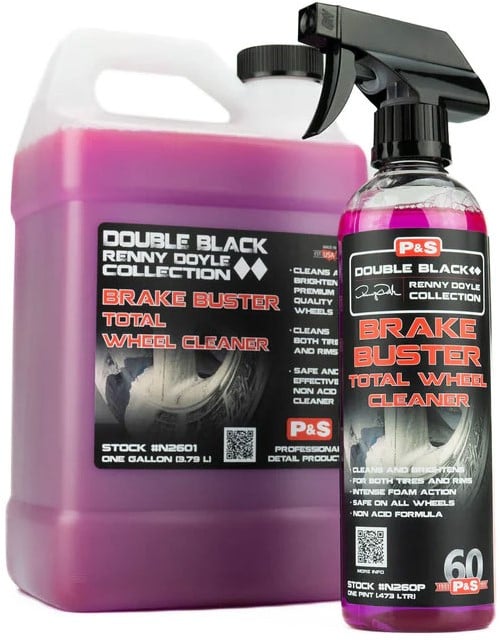 P&S Brake Buster, Non-Acid Wheel & Tire Cleaner, Double Black Collection