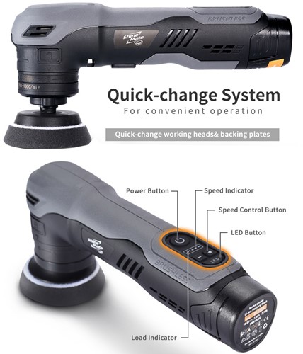 Shinemate EB210 Cordless Mini Polisher Kit-2