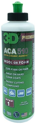 3D ACA510 Premium Rubbing Compound 8oz - 236ml