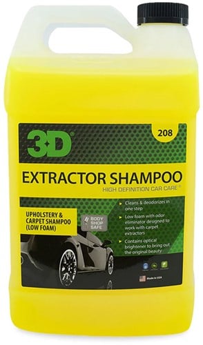 3D Extractor Shampoo - Upholstery & Carpet Cleaner - 3780ml