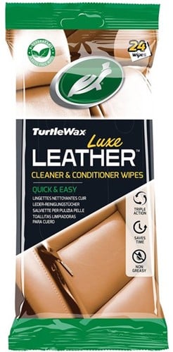 Turtle Wax Luxe Leather Cleaner & Contitioner doekjes
