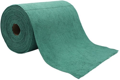 Microfiberdoek op rol - 75 stuks - groen