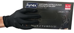 Hynex Diamond Nitril handschoen - Extra grip - Black XL
