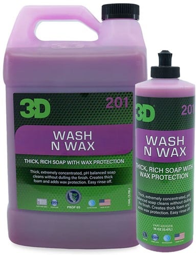 3D Wash & Wax Car Shampoo