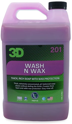 3D Wash & Wax Car Shampoo - 3780ml