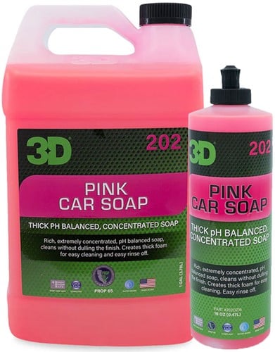 3D Pink Car Soap Shampoo