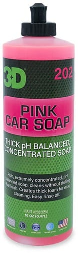 3D Pink Car Soap Shampoo - 473ml