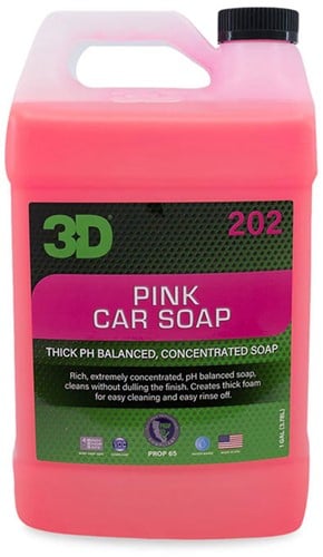 3D Pink Car Soap Shampoo - 3780ml
