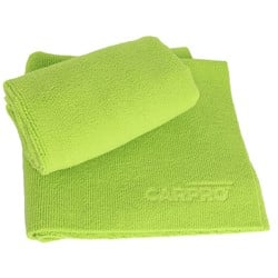 CarPro 2 Face Microfiber Towel Green - 10 pack