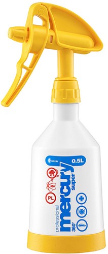 Kwazar Mercury Super 360 Sprayfles - Yellow - 500ml