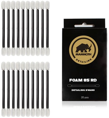 Mammoth Dual Sided Detailing Swabs Foam 85RD - 20st
