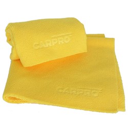 CarPro 2 Face Microfiber Towel Yellow - 40x40cm