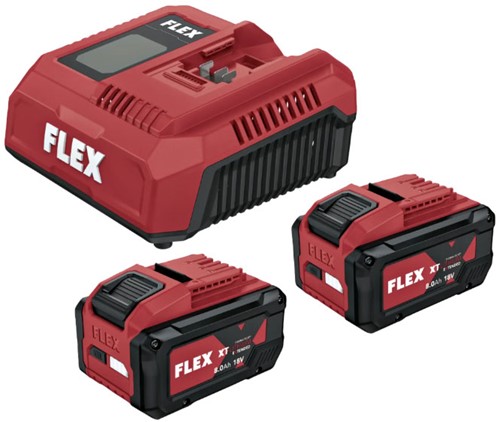 Flex P-Set 18-88 XT CA2 - Snellader + 2x Accupack 8ah