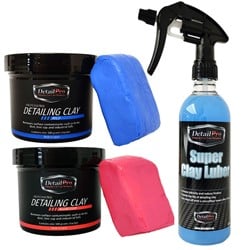 DetailPro Professional Clay bundel - Mild + Aggressive + Luber