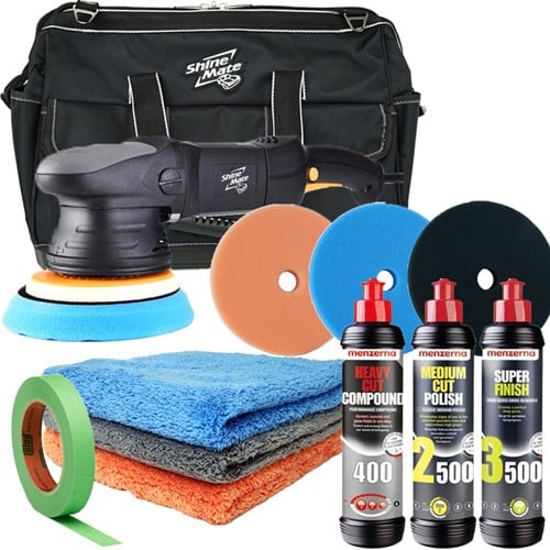 Shinemate EX610 15mm Polisher Kit - Deluxe kit + opbergtas