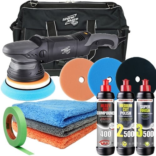 Shinemate EX620 15mm Polisher Kit - Deluxe kit + opbergtas
