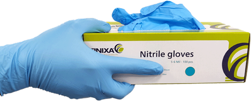 Finixa Nitril Handschoen Blauw XL - 100 stuks
