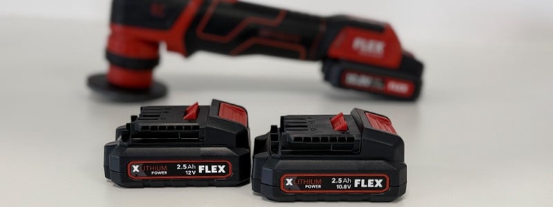Flex 10,8 volt of 12 volt accu?